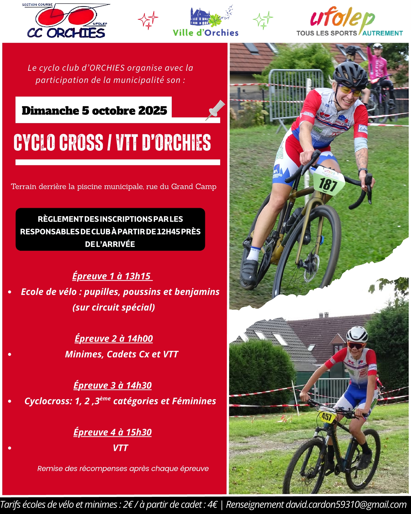 Affiche Orchies Cyclocross-VTT